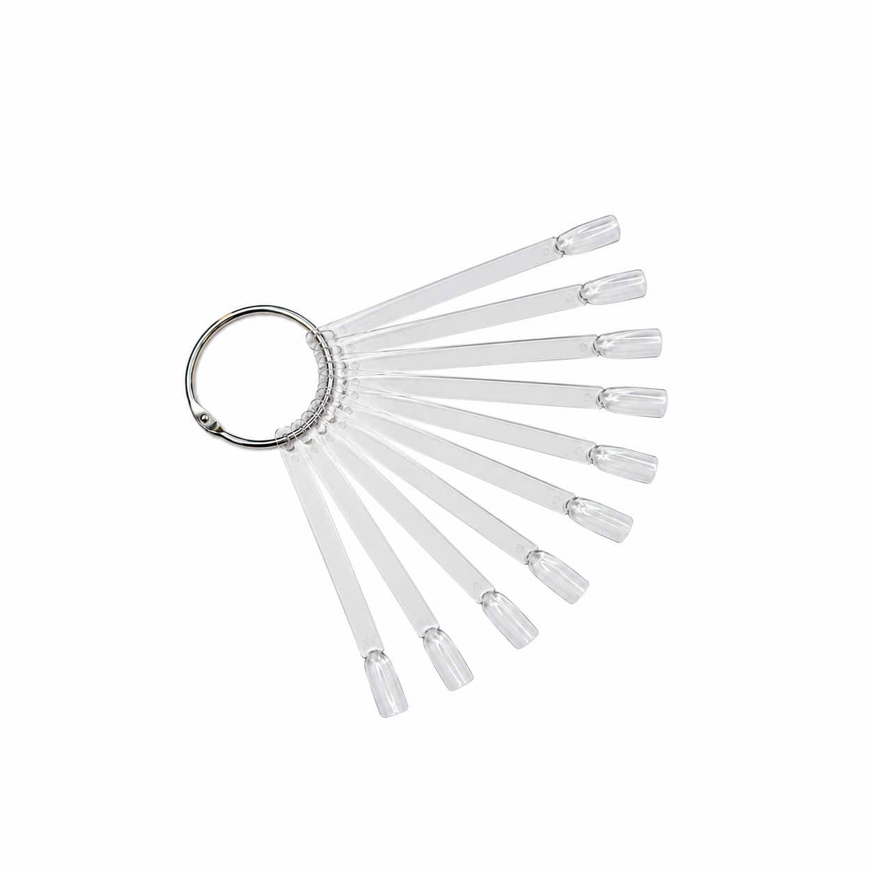 Colour Chart Sticks Square with Keyring - Clear 50 pcs