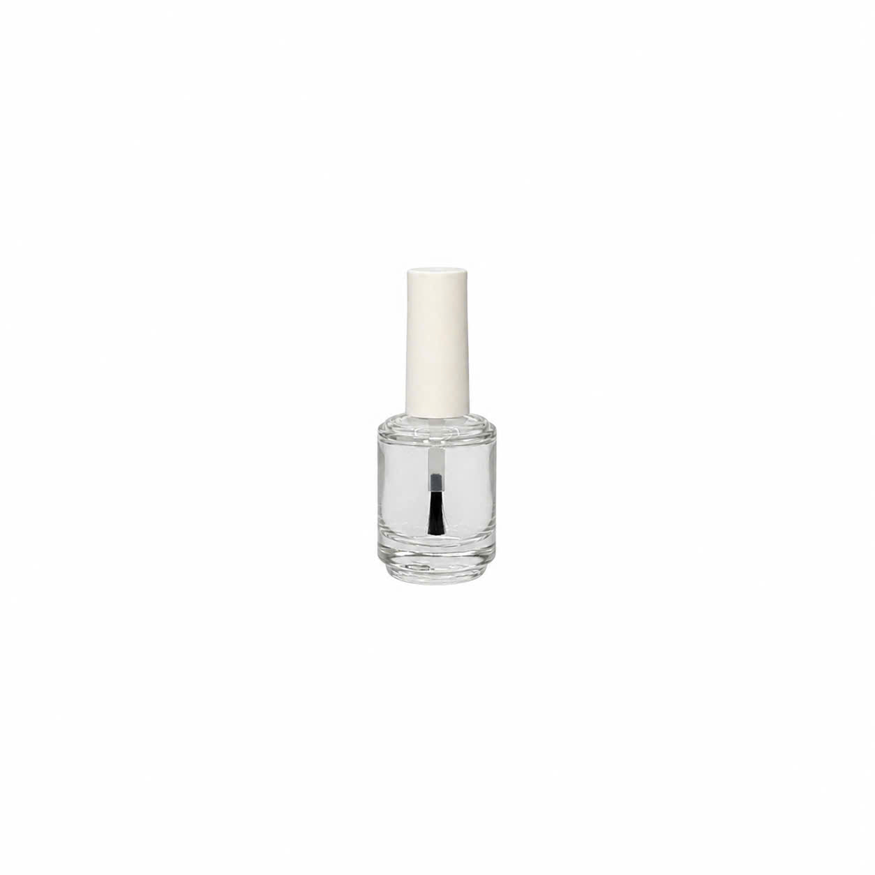 Empty Clear Polish Bottle With Lid 15ml