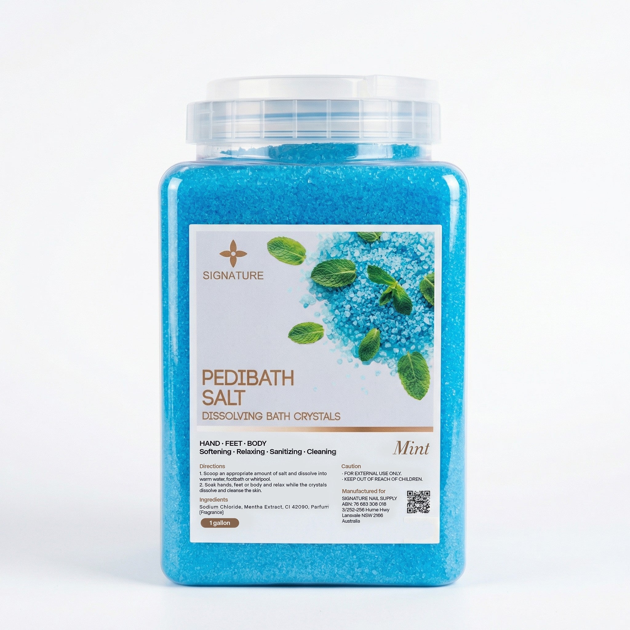 SIGNATURE Pedicure Salt Mint 1 Gallon