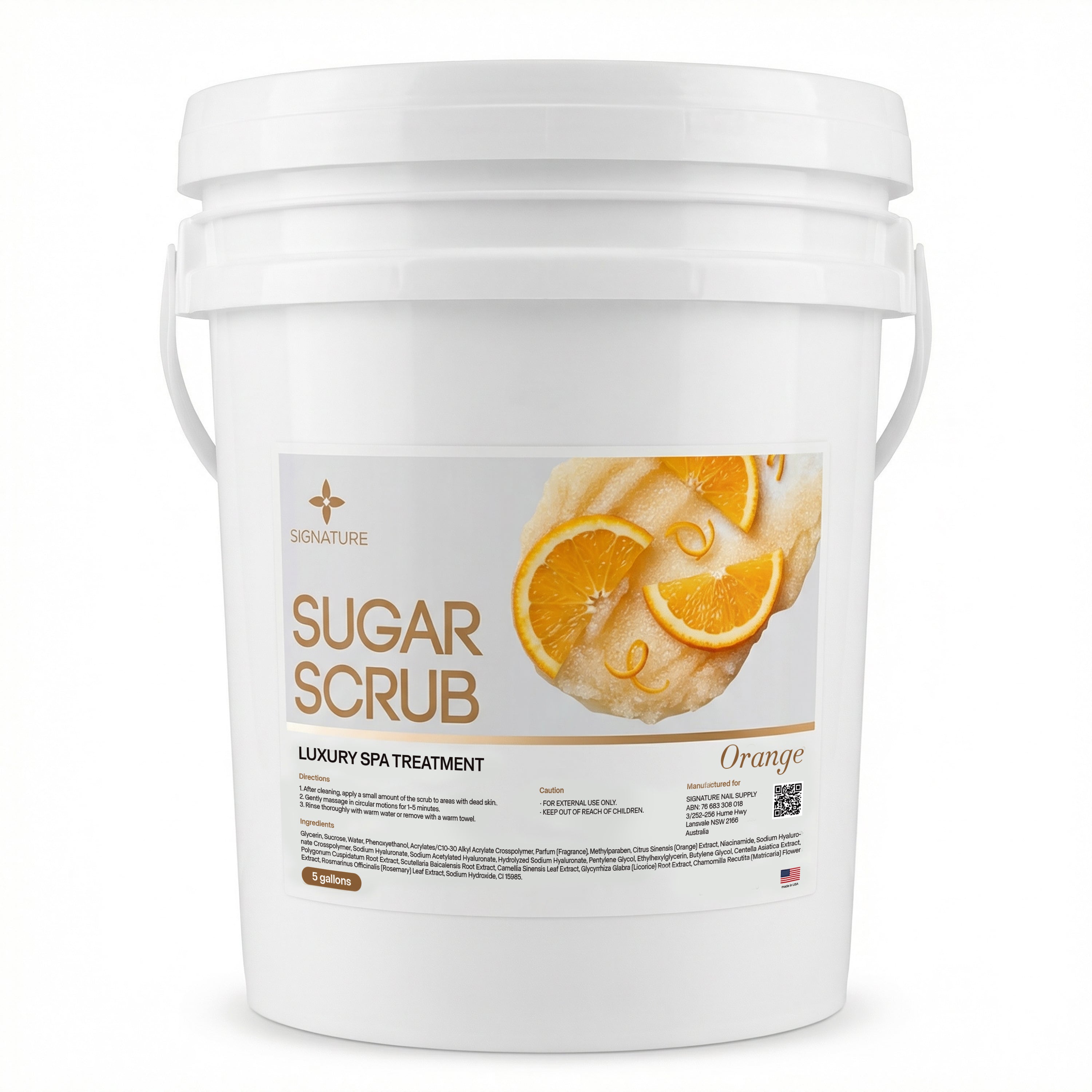 SIGNATURE Sugar Scrub - Orange 5 Gallons