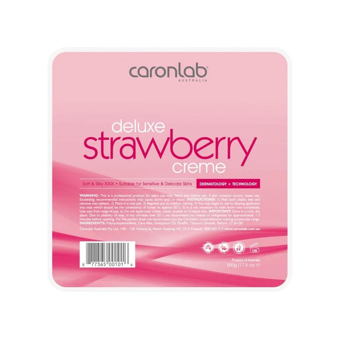 CARONLAB Deluxe Strawberry Creme Hot Wax 1Kg
