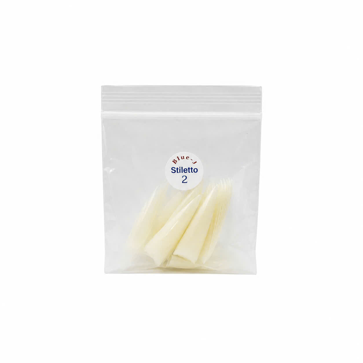 Straight Pointy Natural Tip - Size 2 50Pcs