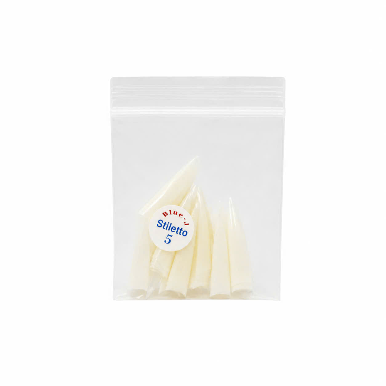 Straight Pointy Natural Tip Size 5 - 50Pcsx10 pack
