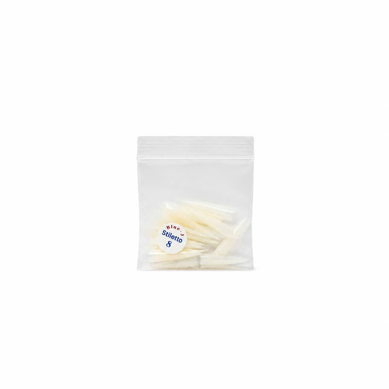 Straight Pointy Natural Tip Size 8 - 50Pcsx10 pack