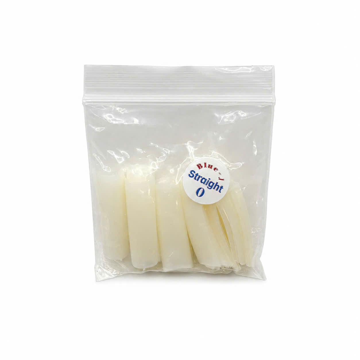 Straight Squared Natural Tip - Size 0 50Pcs x10 pa