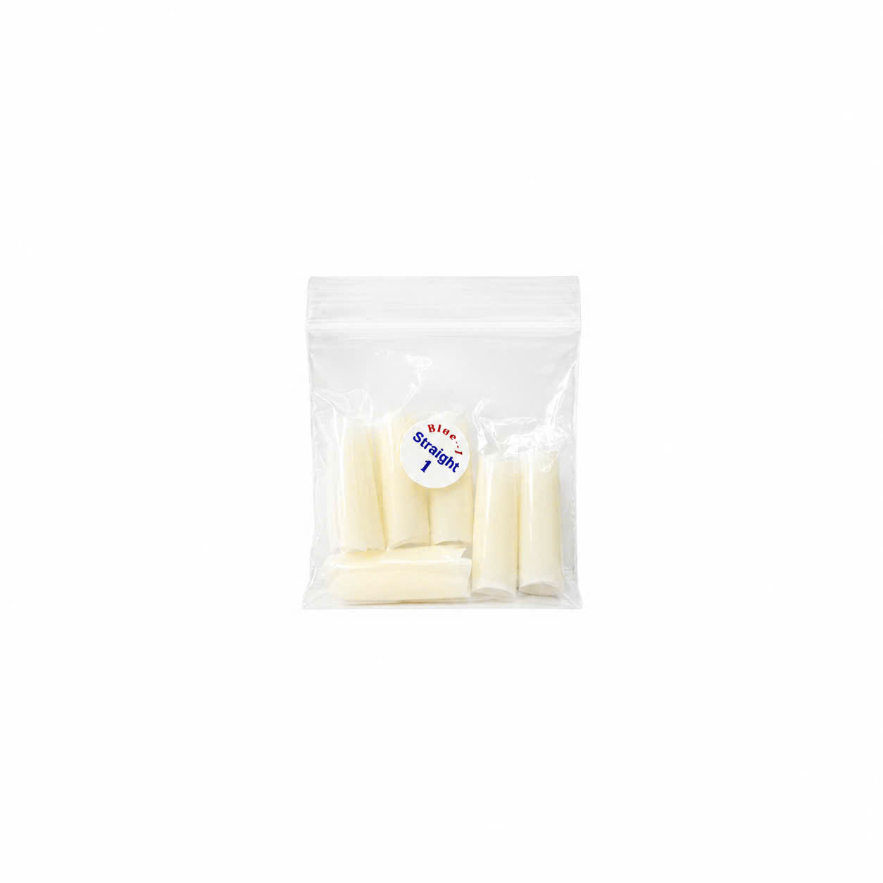 Straight Squared Natural Tip - Size 1 50Pcs