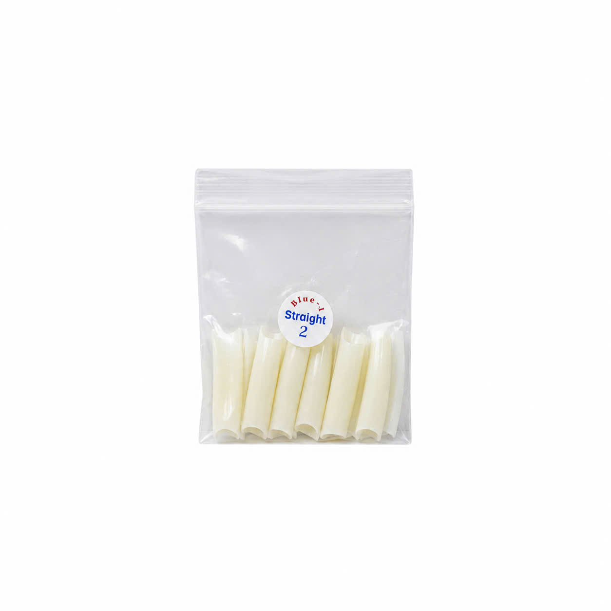Straight Squared Natural Tip - Size 2 50Pcs