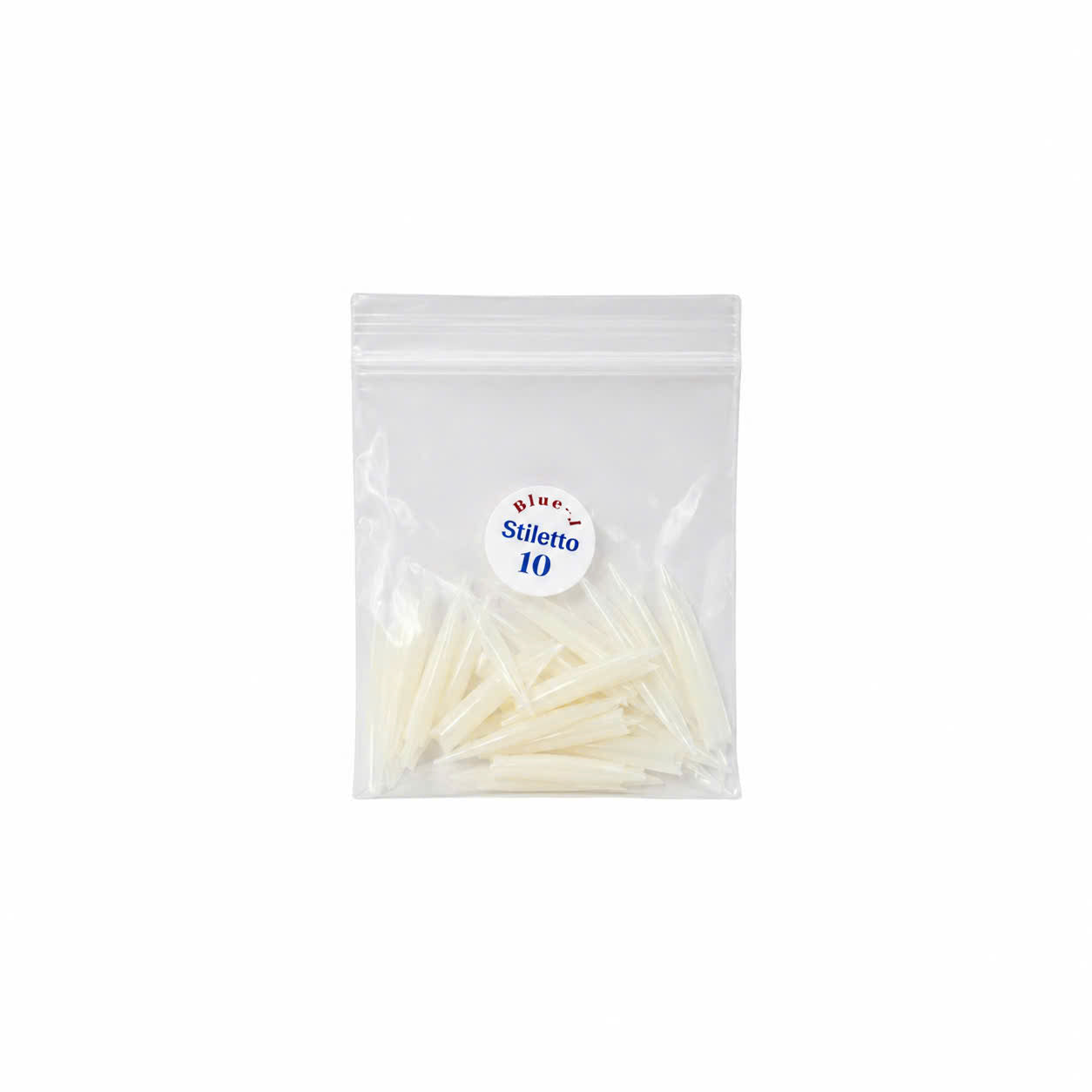 Straight Pointy Natural Tip - Size 10 50Pcs