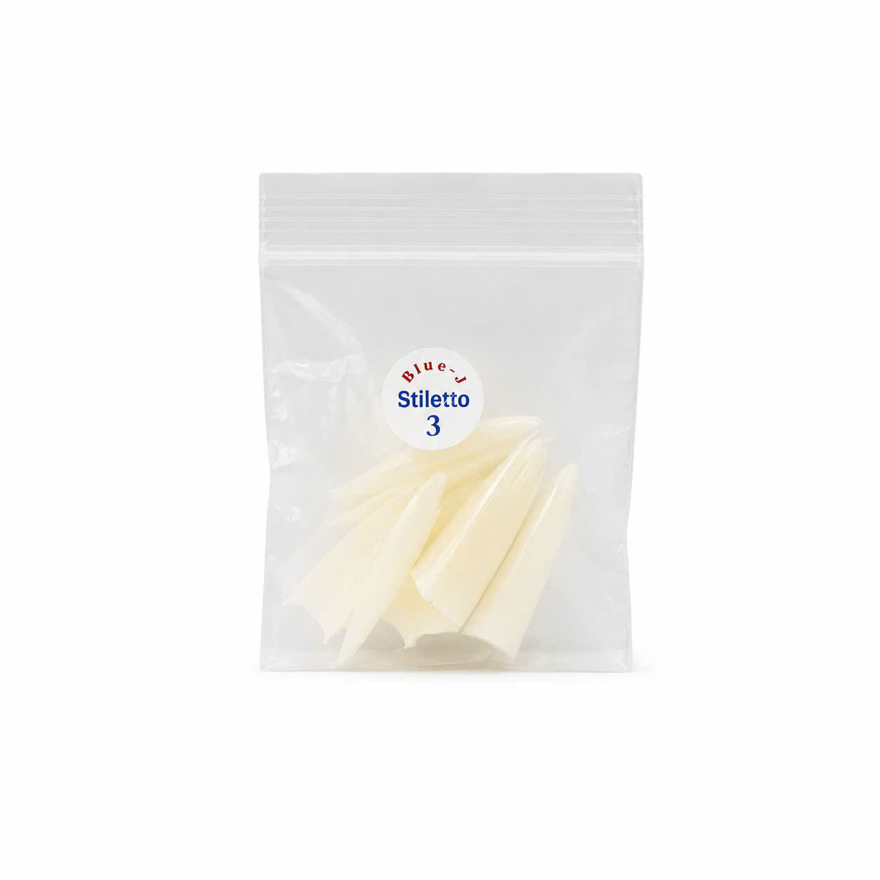 Straight Pointy Natural Tip Size 3 - 50Pcsx10 pack