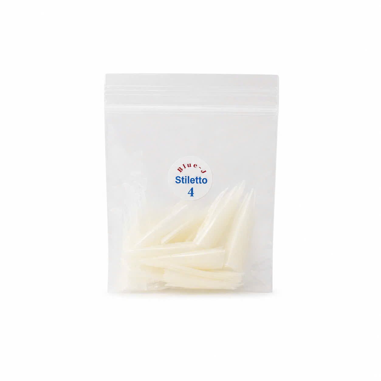 Straight Pointy Natural Tip - Size 4 50Pcs