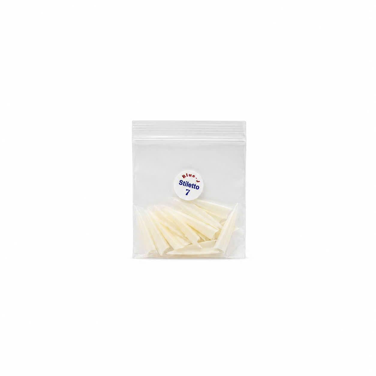 Straight Pointy Natural Tip - Size 7 50Pcs