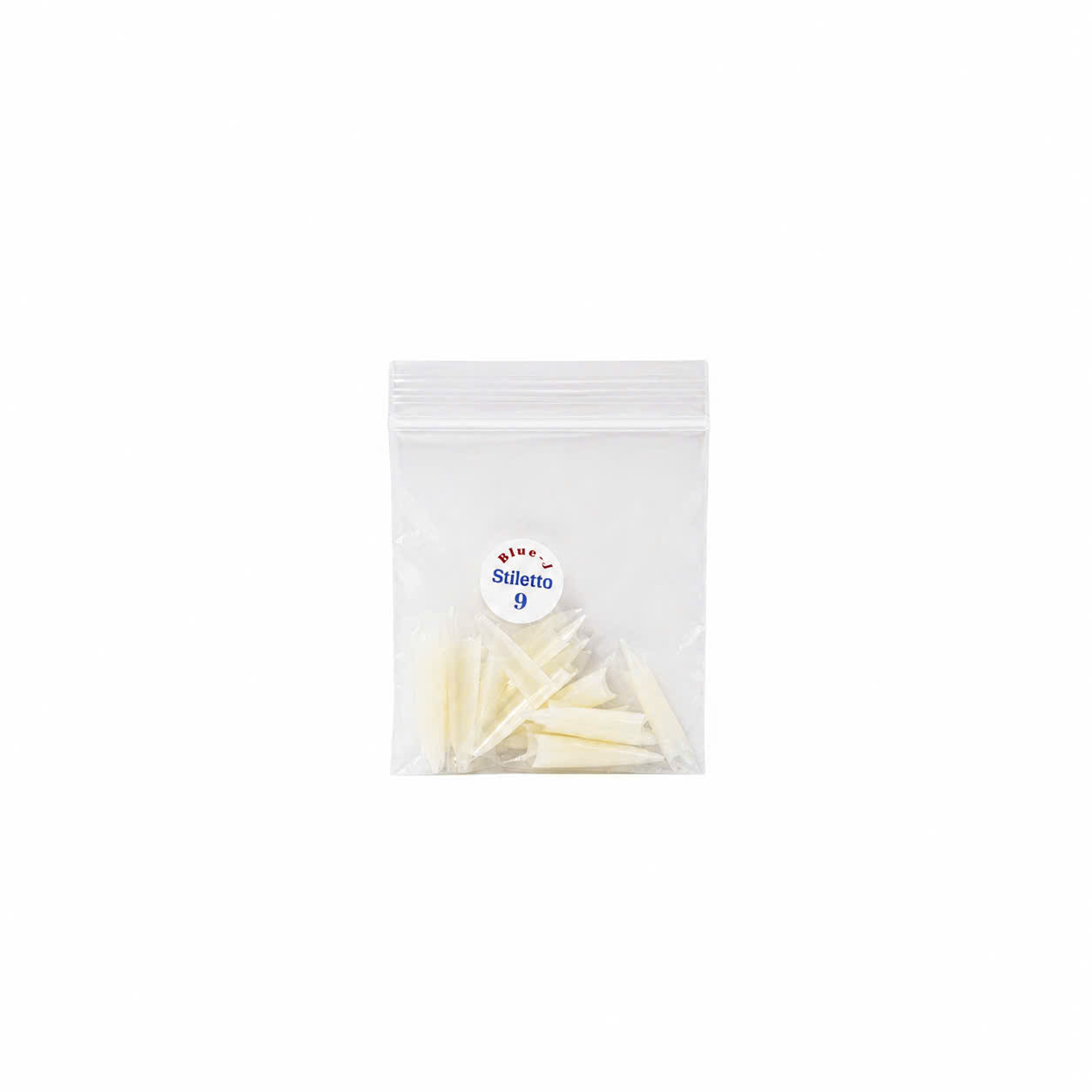 Straight Pointy Natural Tip - Size 9 50Pcs